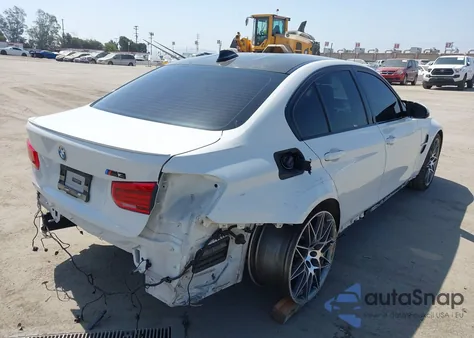 2016 BMW M3 z USA, uszkodzony, nr VIN WBS8M9C50G5D30278